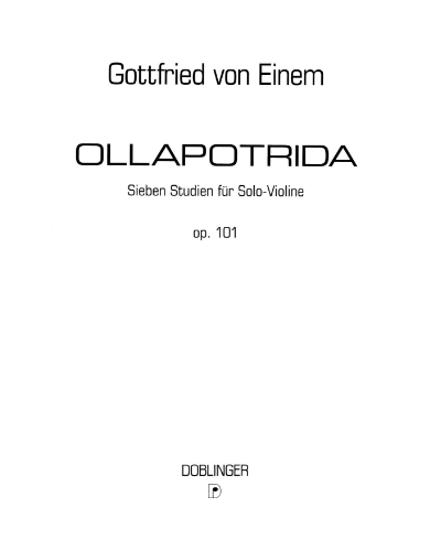 Ollapotrida, op. 101 — Gottfried von Einem