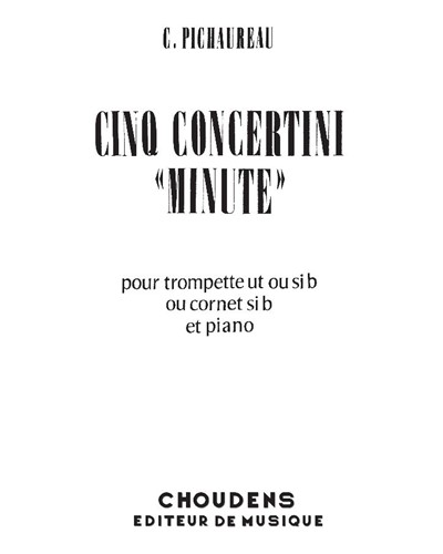 Cinq concertini 'minute' No. 3 — Claude Pichaureau