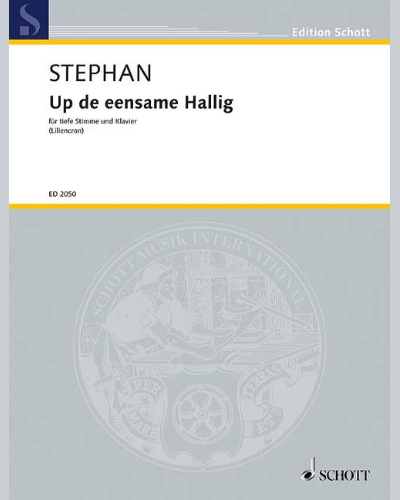 Up de eensome Hallig — Rudi Stephan