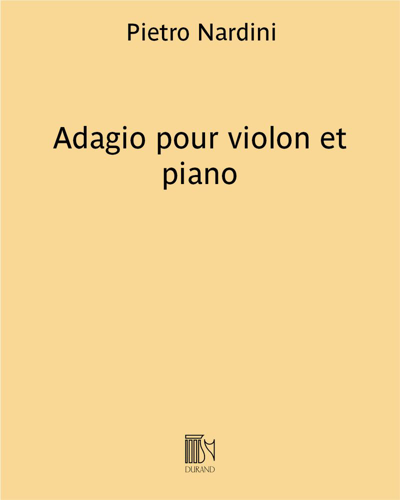 Adagio for Violin and Piano — Pietro Nardini