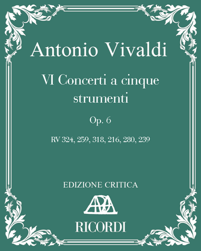 Six Concertos for Five Instruments, op. 6 — 维瓦尔第