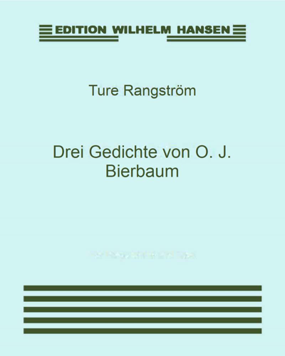 Three Poems by O. J. Bierbaum — Ture Rangström
