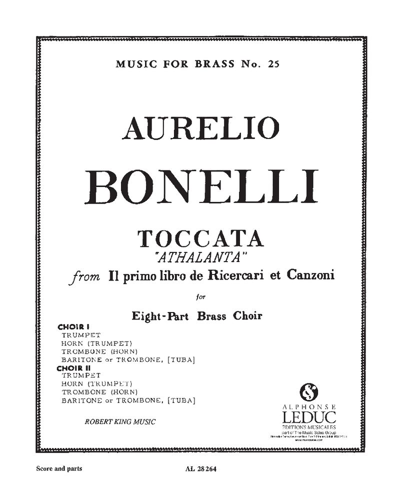 Toccata "Athalanta" (from "Il primo libro de Ricercari et Canzoni") — Aurelio Bonelli