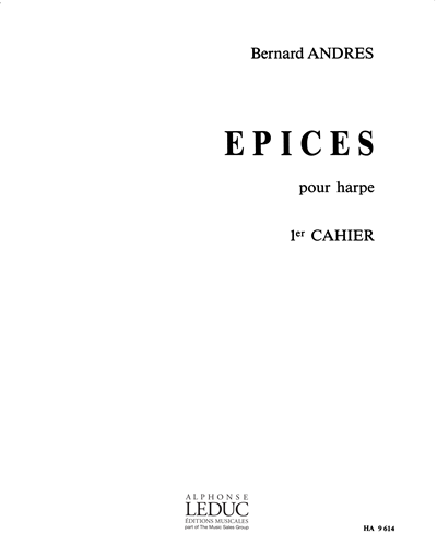 Epices Volume 1 — Bernard Andrès