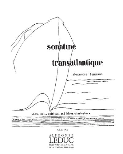 Sonatine Transatlantique — Alexandre Tansman