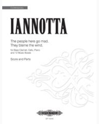The people here go mad. They blame the wind — Clara Iannotta