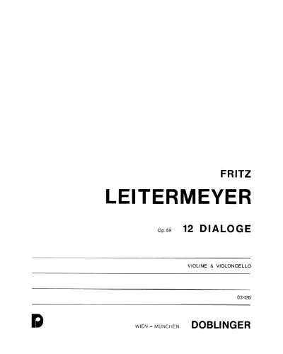 12 Dialoge, op. 59 — Fritz Leitermeyer