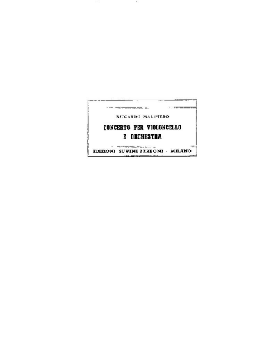 Concerto — Riccardo Malipiero