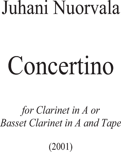 Concertino — Juhani Nuorvala