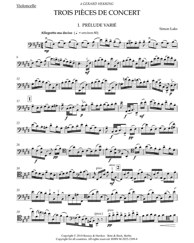 Trois pièces de concert — Simon Laks