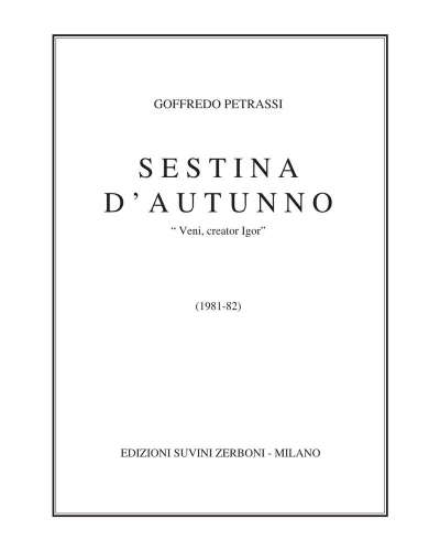 Sestina d'autunno — Goffredo Petrassi