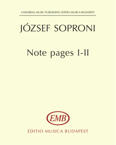 Notepads I - II — József Soproni