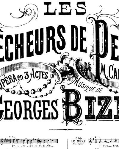 Duo (No. 2 from 'Les Pêcheurs de Perles') — 比才