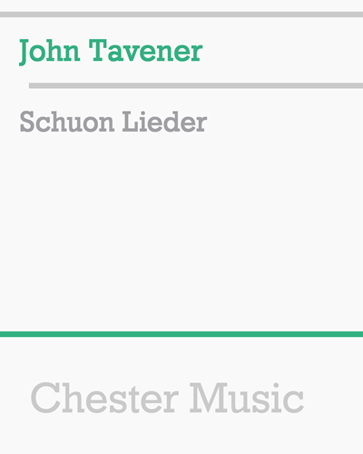 Schuon Lieder — 约翰·塔文纳