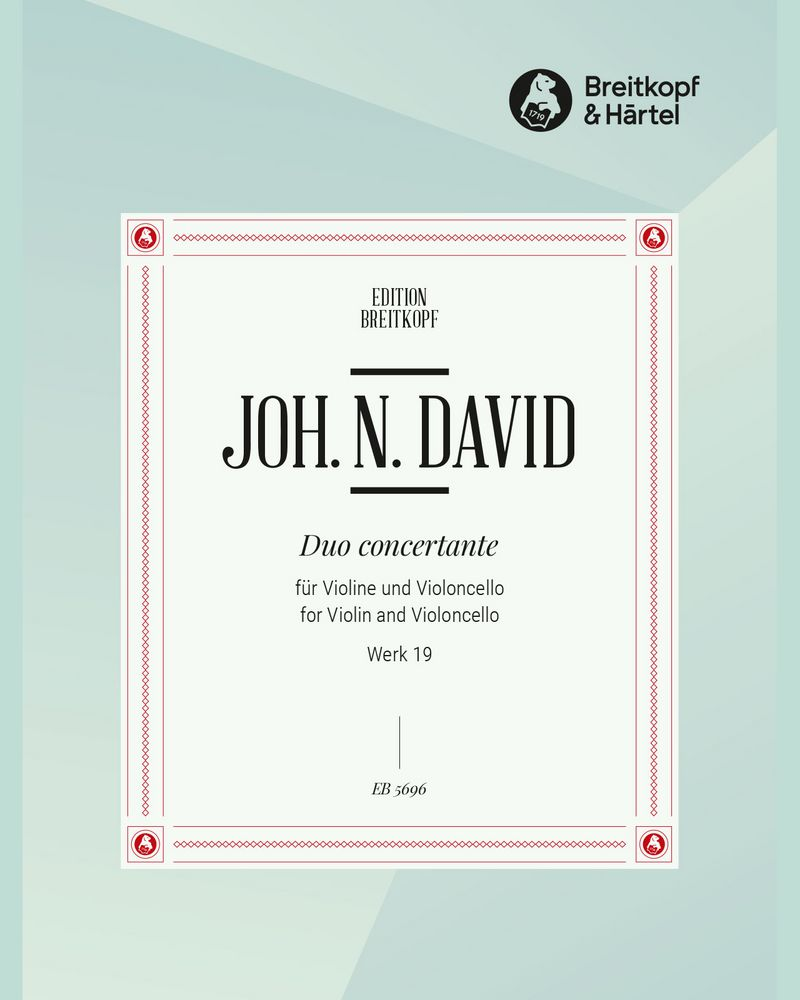 Duo concertante, op. 19 — Johann Nepomuk David