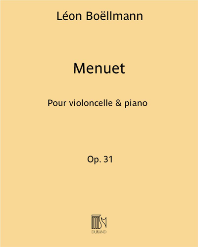 Menuet (Extract from 'Two Pieces'), op. 31 no. 2 — 波尔曼