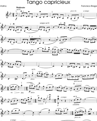 Tango capricieux — Francisco Braga