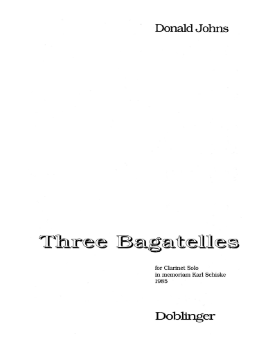 Three Bagatelles — Donald Johns
