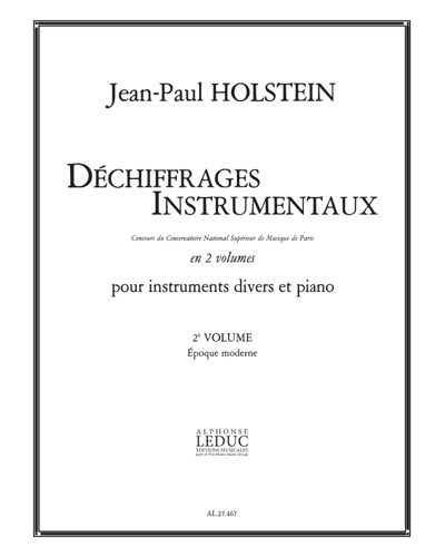 Déchiffrages instrumentaux en 2 volumes, Vol. 2 — Jean-Paul Holstein