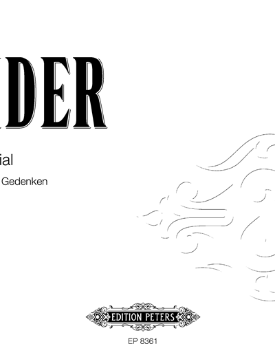 D. E. Memorial — Werner Heider