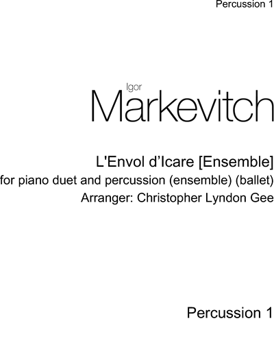 L'Envol d'Icare [Ensemble] — Igor Markevitch