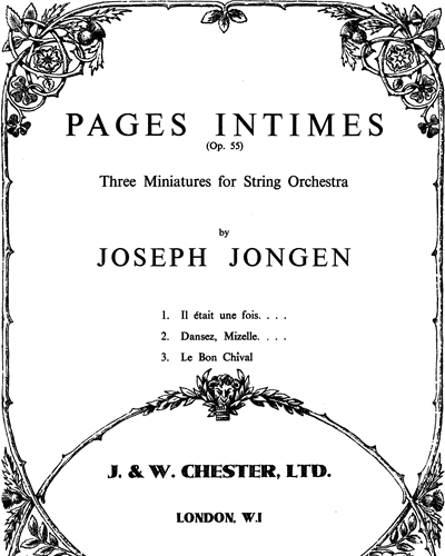Pages Intimes — 约瑟夫·戎冈