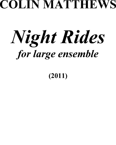 Night Rides — Colin Matthews
