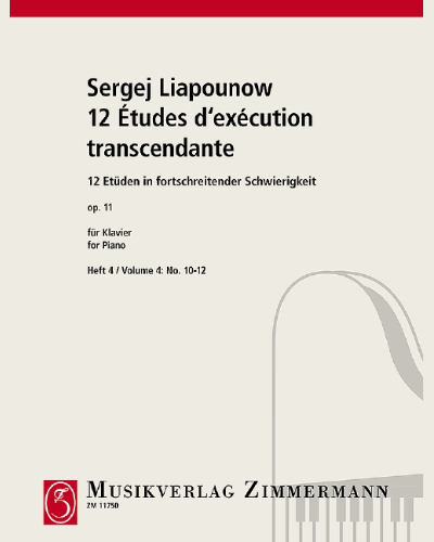12 Études d'exécution transcendante — Sergey Lyapunov