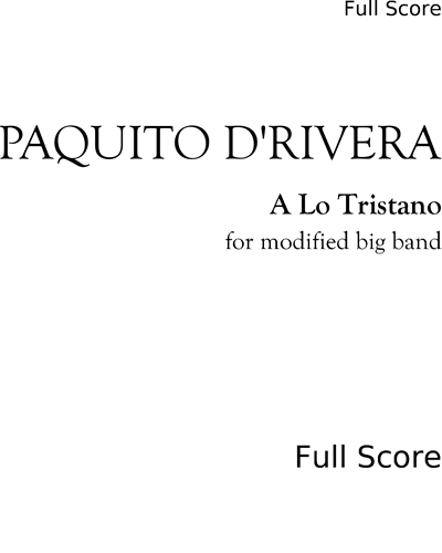 A Lo Tristano — Paquito D'Rivera