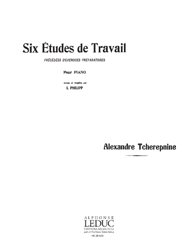 Six Études de Travail — 齐尔品