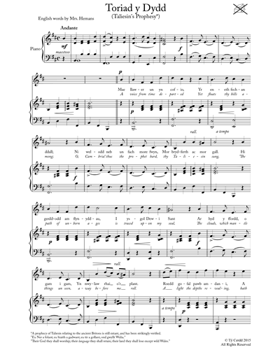 Toriad Y Dydd — 传统