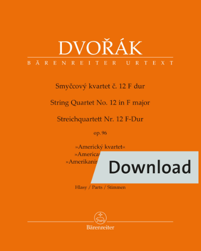 String Quartet no. 12 in F major, op. 96 "American Quartet" — Antonín Dvořák