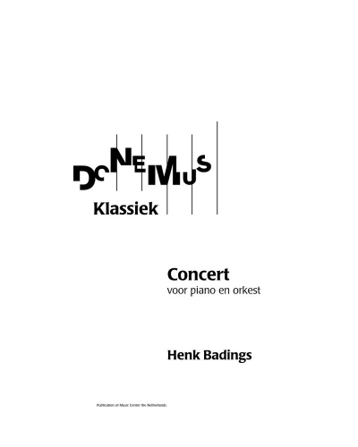 Concerto for Piano — Henk Badings