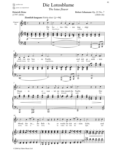 Die Lotosblume, op. 25 No. 7 — Robert Schumann