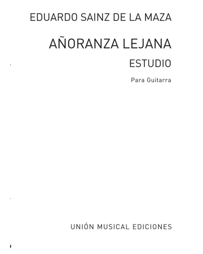 Añoranza lejana — Eduardo Sainz de la Maza