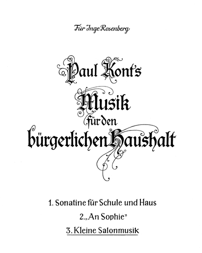 Kleine Salonmusik — Paul Kont