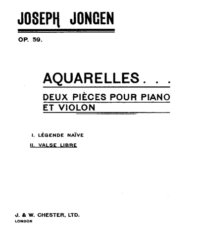 Valse libre (from 'Aquarelles') — 约瑟夫·戎冈