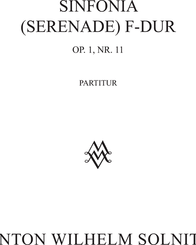Sinfonia F-Dur Op. 1 n. 11 — Anton Wilhelm Solnitz