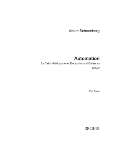 Automation — Adam Schoenberg