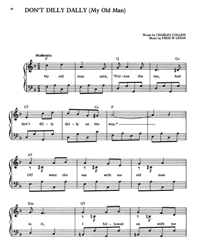 Don't Dilly Dally (My Old Man) — Fred Leigh