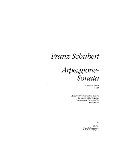 Arpeggione Sonata in A minor — Franz Schubert