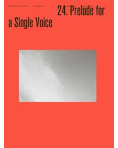 Prelude for a Single Voice — Luke Howard
