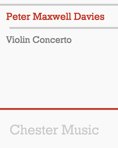 Violin Concerto — 马克斯韦尔·戴维斯