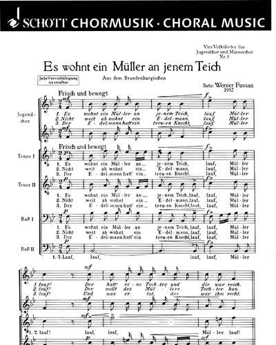 Vier Volkslieder — Werner Fussan
