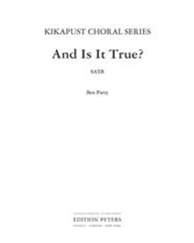 And Is It True? — Ben Parry