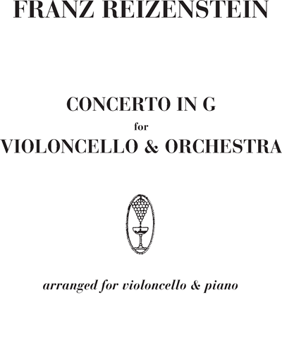 Concerto in G for violoncello and orchestra — Franz Reizenstein