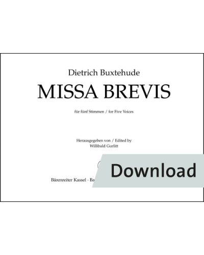 Missa brevis for Five Voices — 布克斯特胡德