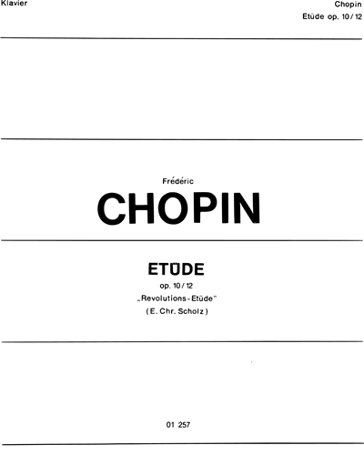 Revolutionary Etude in C minor, op. 10/12 — Frédéric Chopin