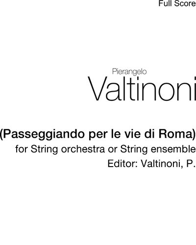(Passeggiando per le vie di Roma) — Pierangelo Valtinoni