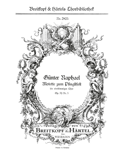 Heilger Geist, du Tröster mein, op. 39/3 — Günter Raphael